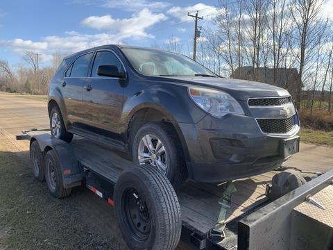 SMASH Cars | Scrap Chevrolet Equinox Car on Trailer for Recycling