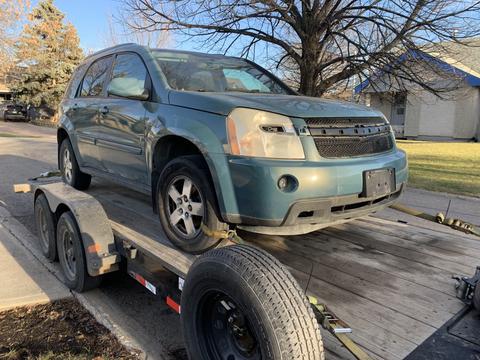 SMASH Cars | Chevrolet Equinox on Trailer for Scrap Metal Recycling