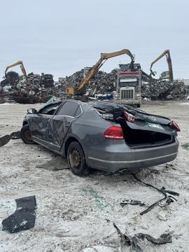 SMASH Cars | Damaged Volkswagen in Scrap Yard for Recycling