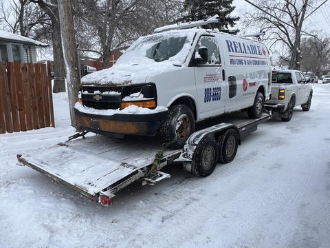 SMASH Cars | Junk Car Removal of a Chevrolet Van for Scrap Metal Recycling