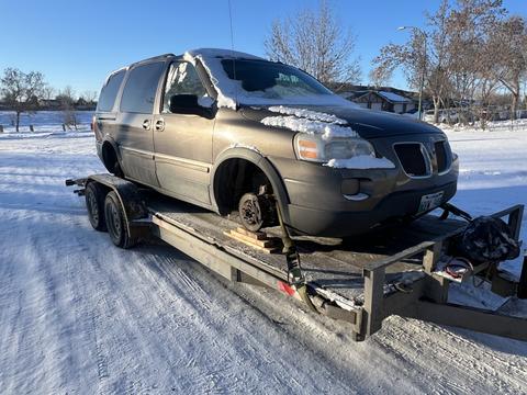 SMASH Cars | Junk Car Removal of a Pontiac Montana for Scrap Metal