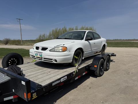 SMASH Cars | Junk Car Removal of a White Pontiac Grand Am for Scrap Metal Recycling