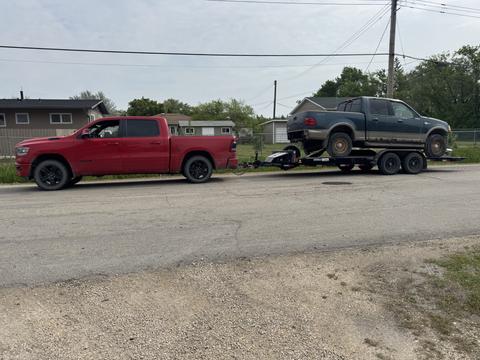 SMASH Cars | Junk Car Removal with Ram Truck and Trailer