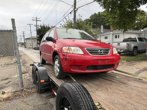 SMASH Cars | Junk Mazda Minivan for Scrap Metal Recycling