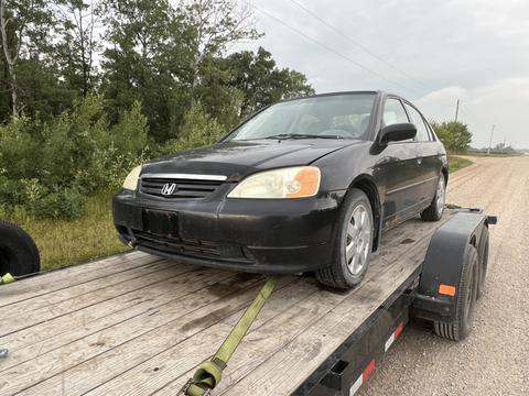 SMASH Cars | Scrap Honda Civic on Trailer for Junk Car Removal