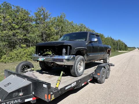 SMASH Cars | Junk Truck on Flatbed for Scrap Metal Recycling
