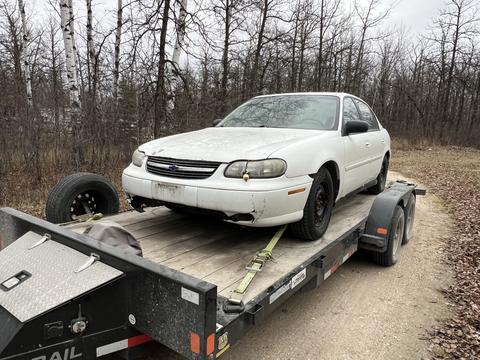 SMASH Cars | Junk Chevrolet Malibu on Trailer for Scrap Car Removal
